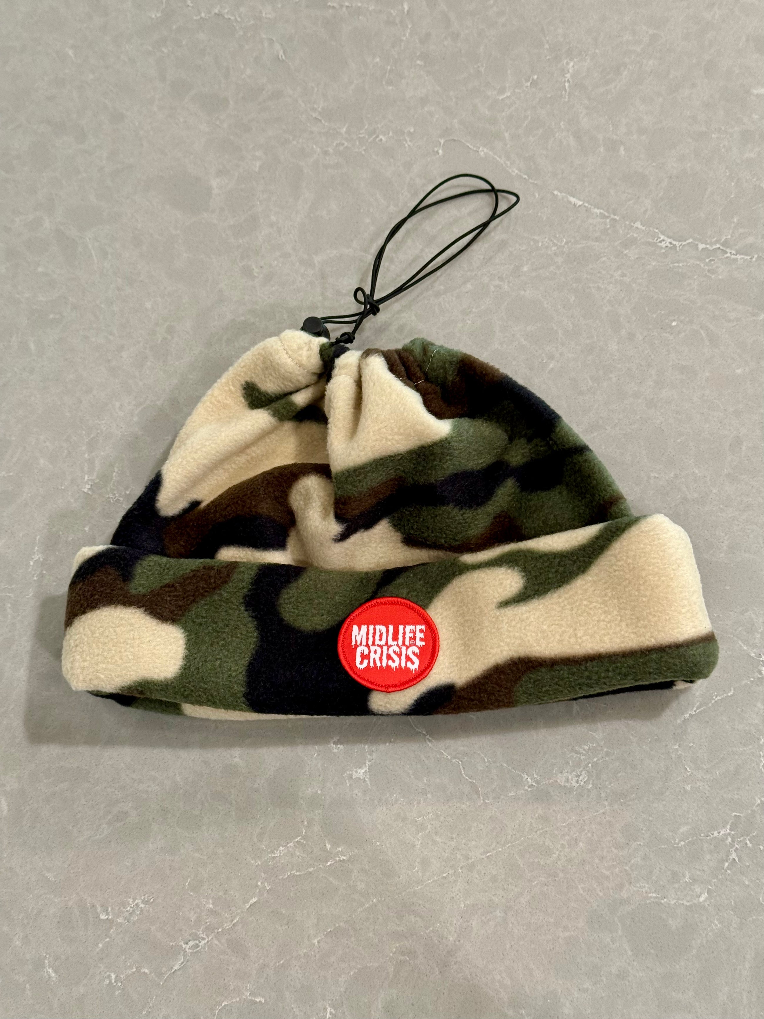 Handmade Camo Fleece Beanie/Neck Gaiter