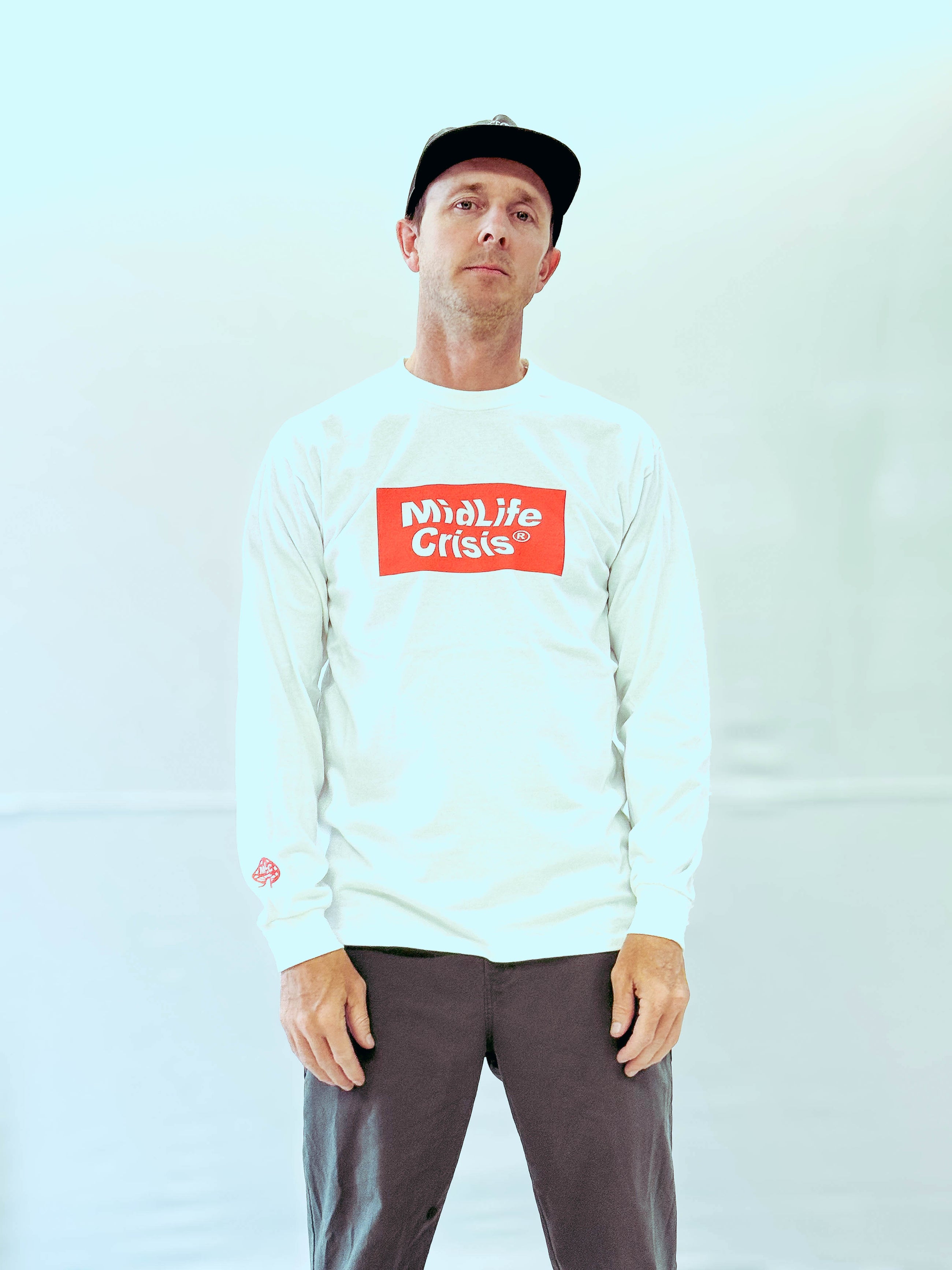Block Long Sleeve - White