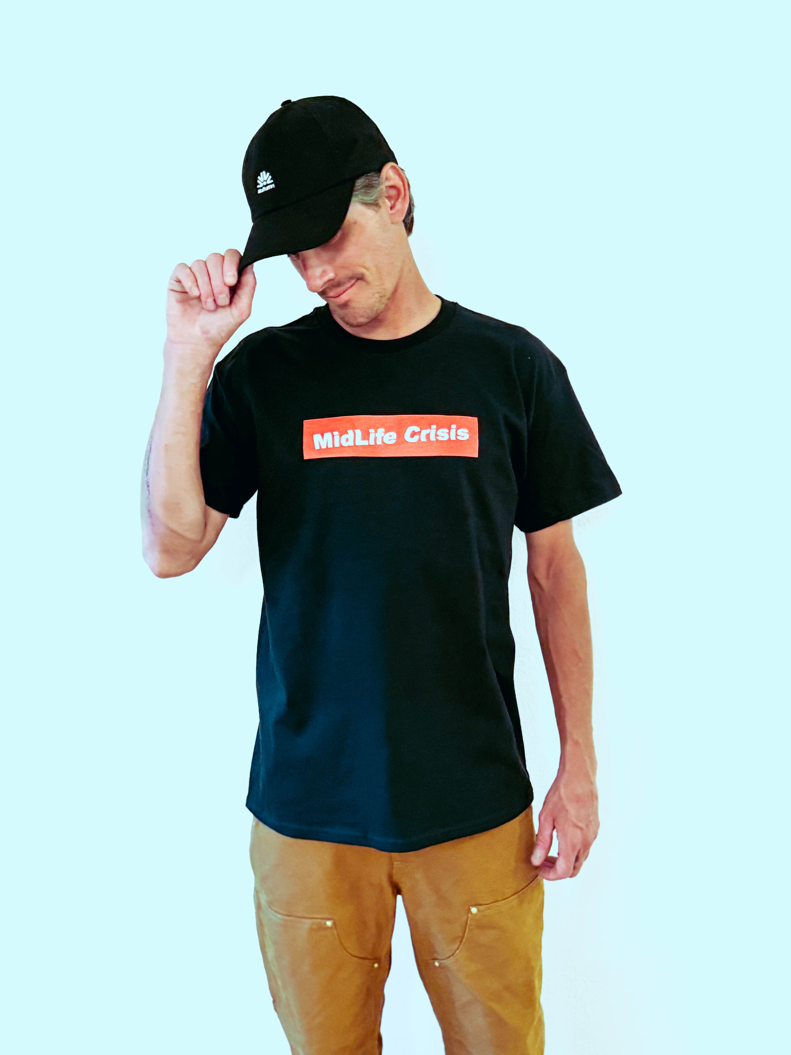 Crooked Block Tee - Black