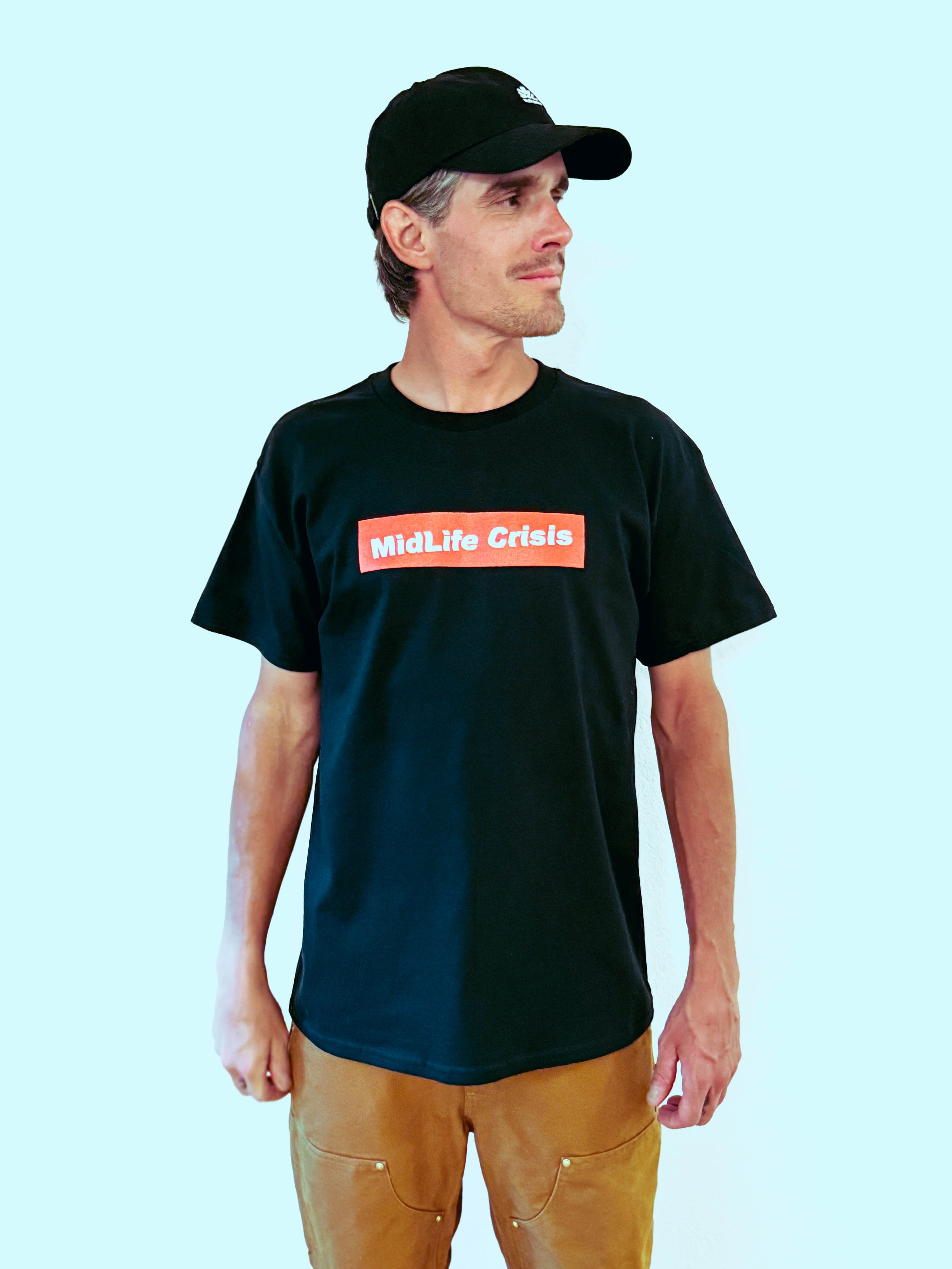 Crooked Block Tee - Black
