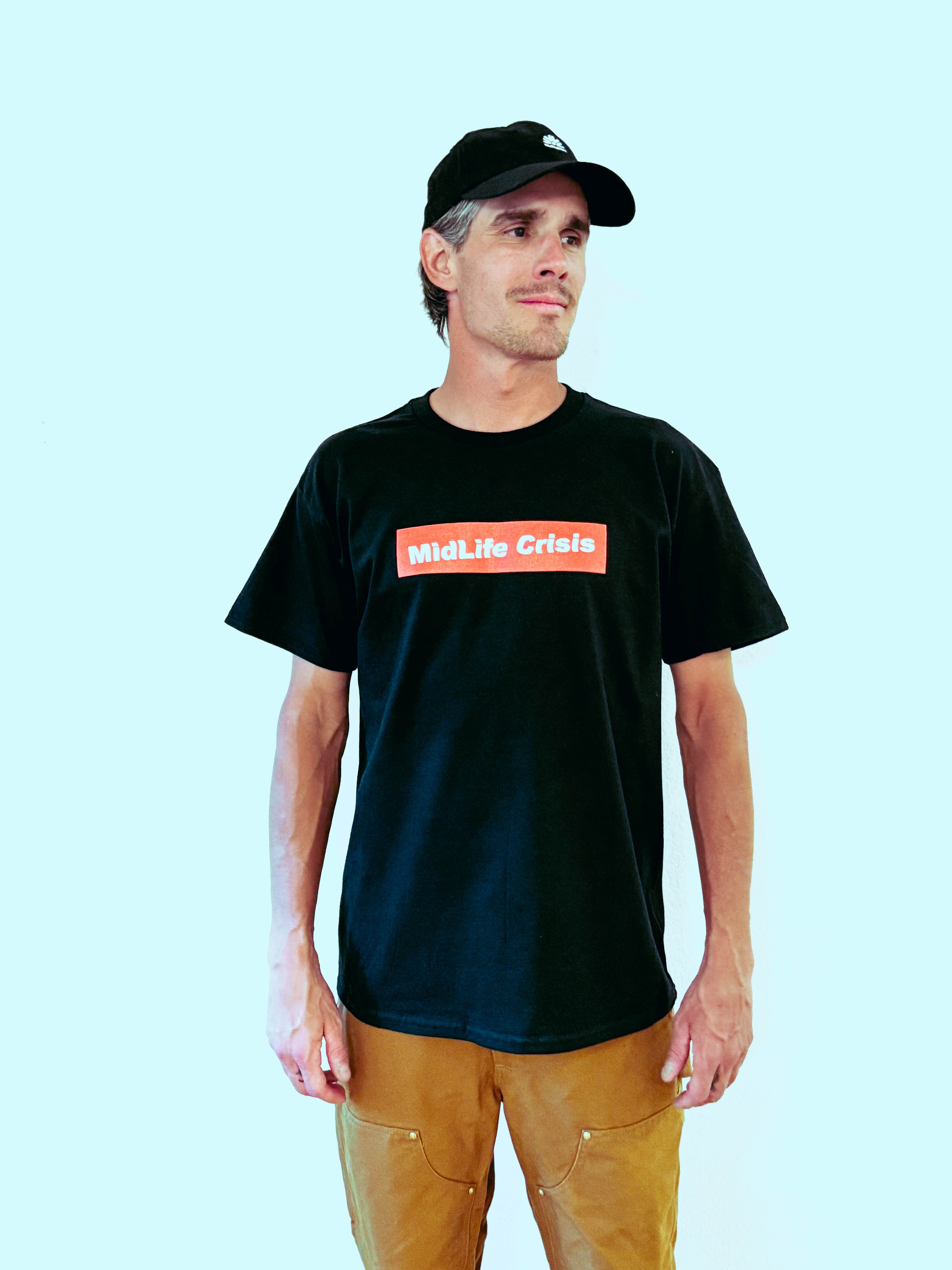 Crooked Block Tee - Black