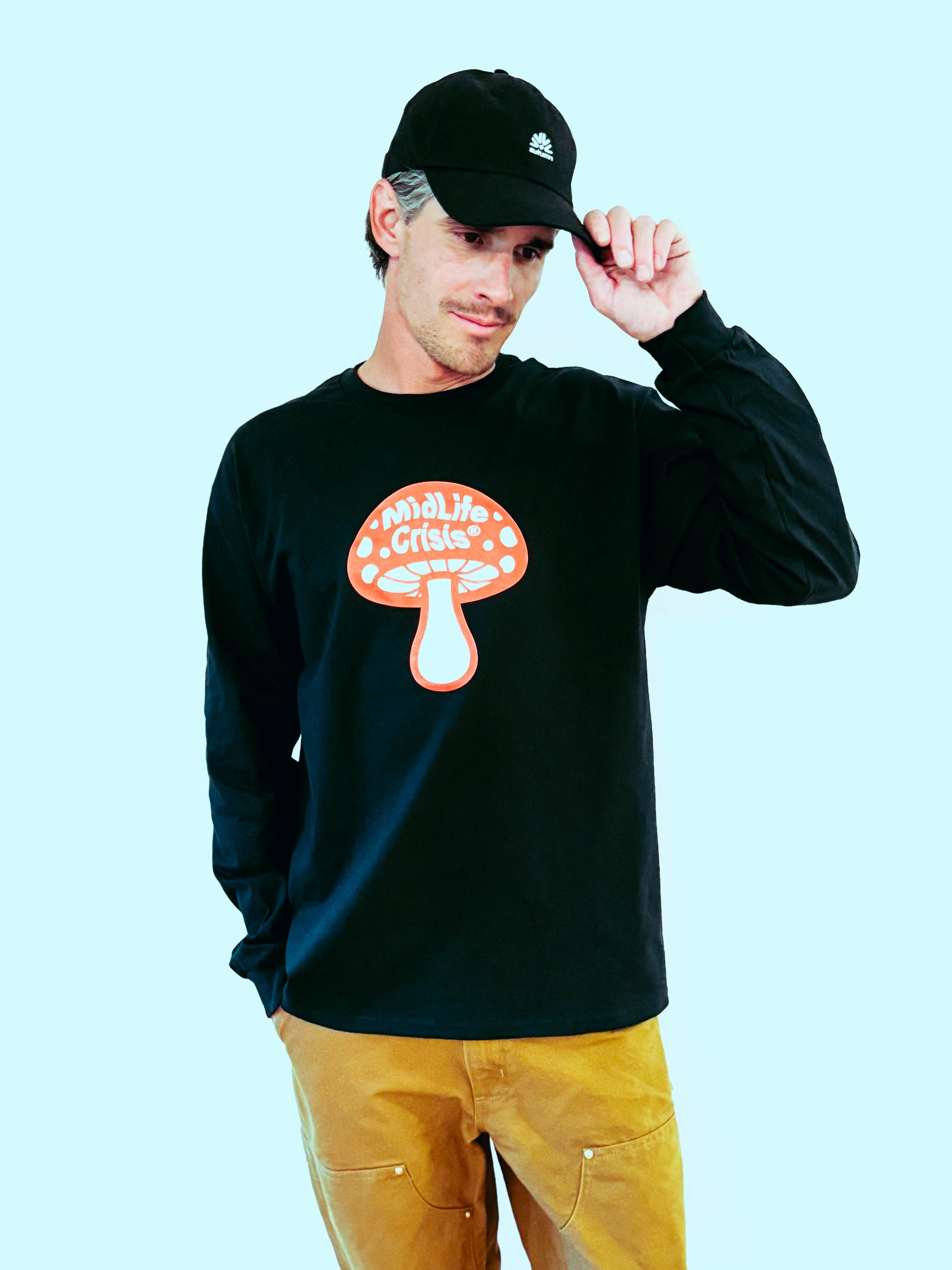 BIG Shroomin' Long Sleeve - Black