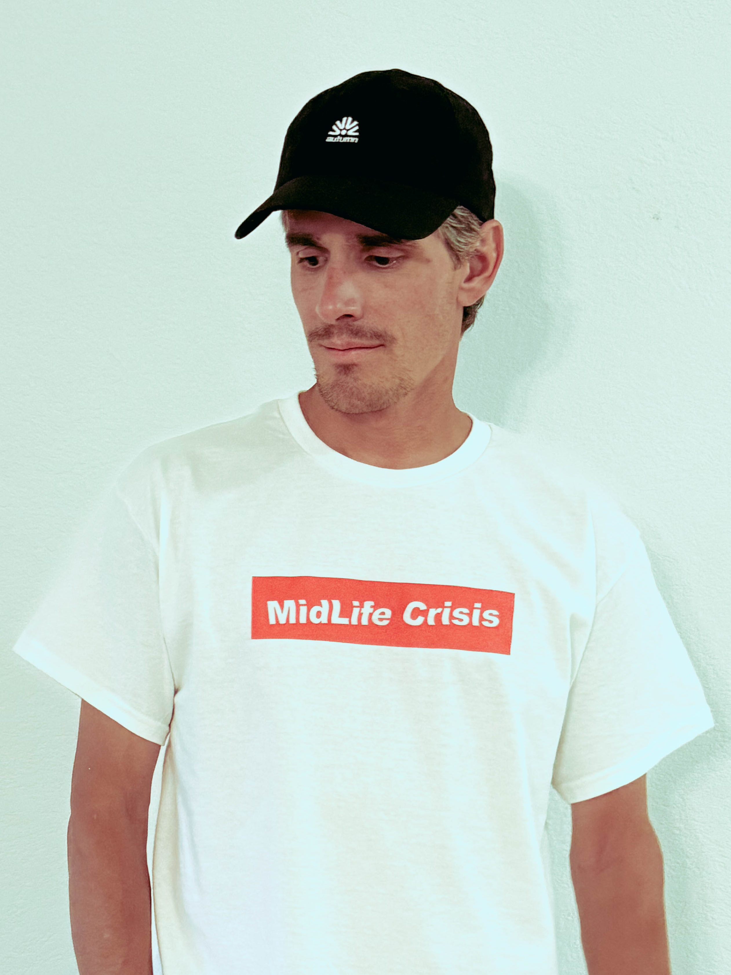 Crooked Block Tee - White