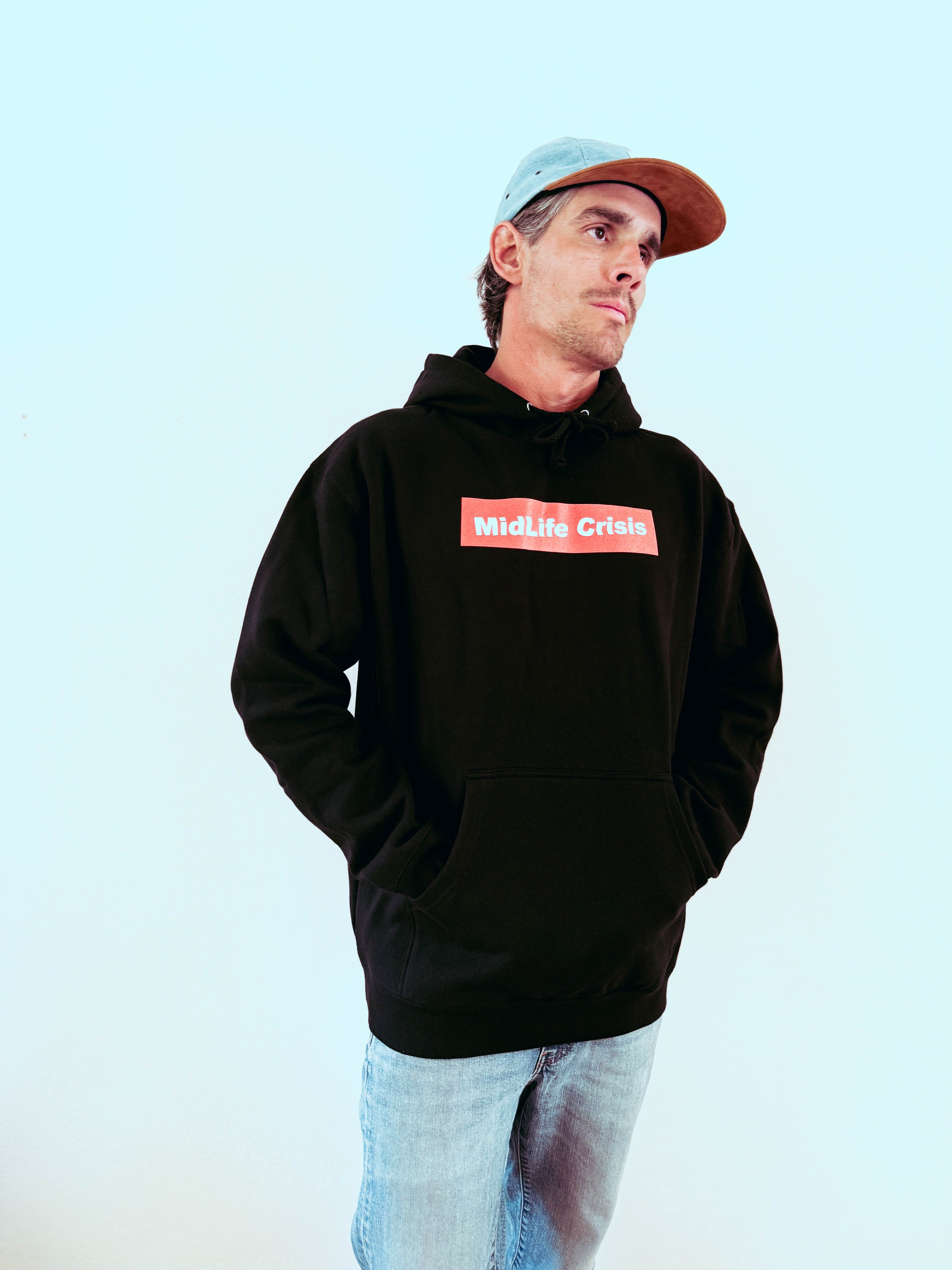 Crooked Block Hoodie - Black