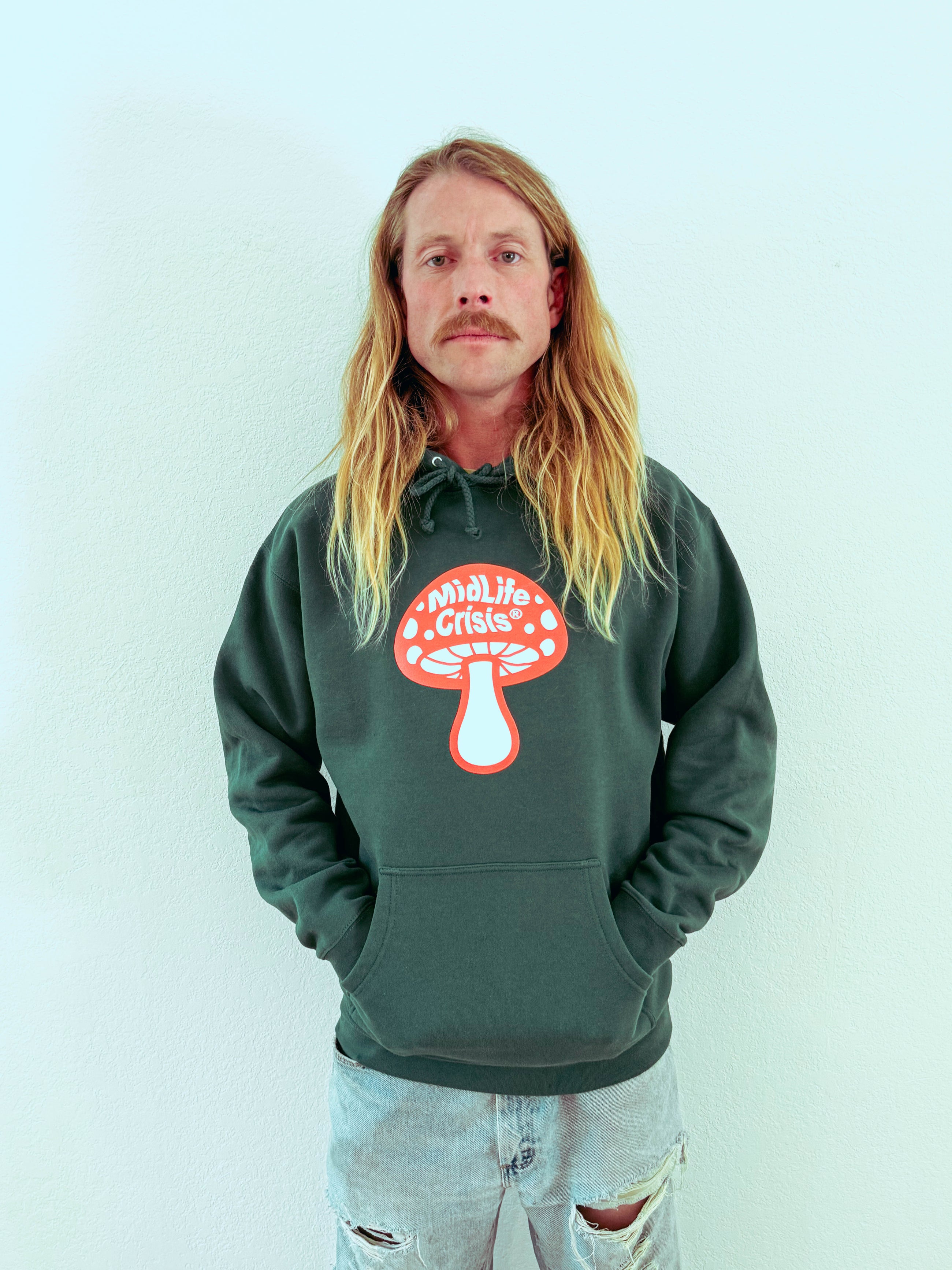 BIG Shroomin' Hoodie - Forest Green