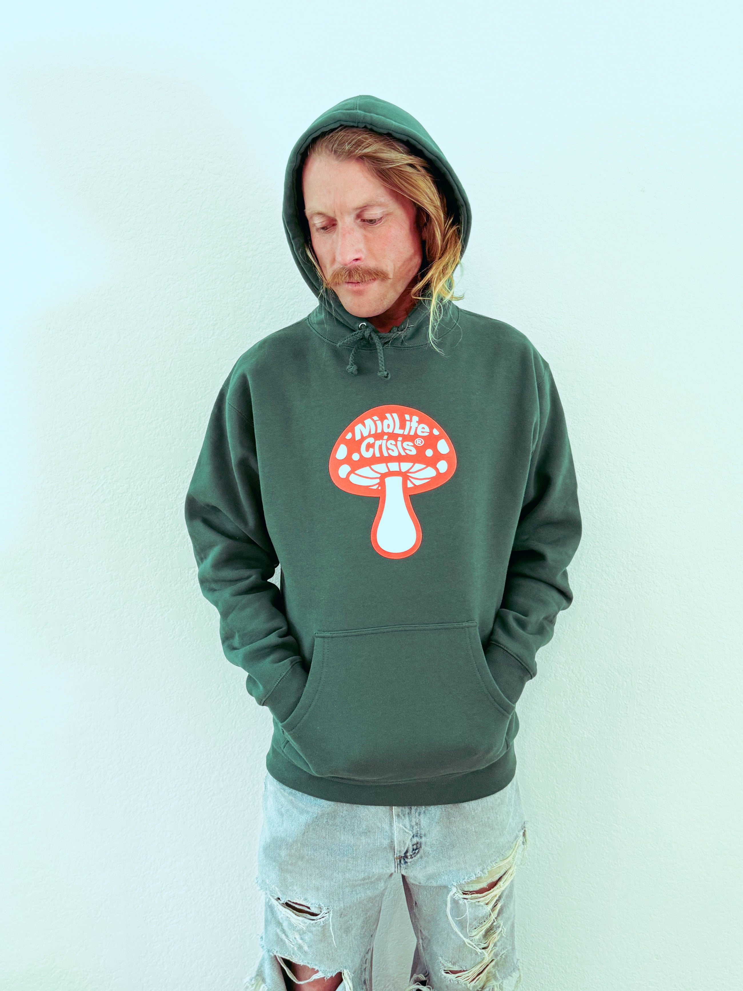BIG Shroomin' Hoodie - Forest Green