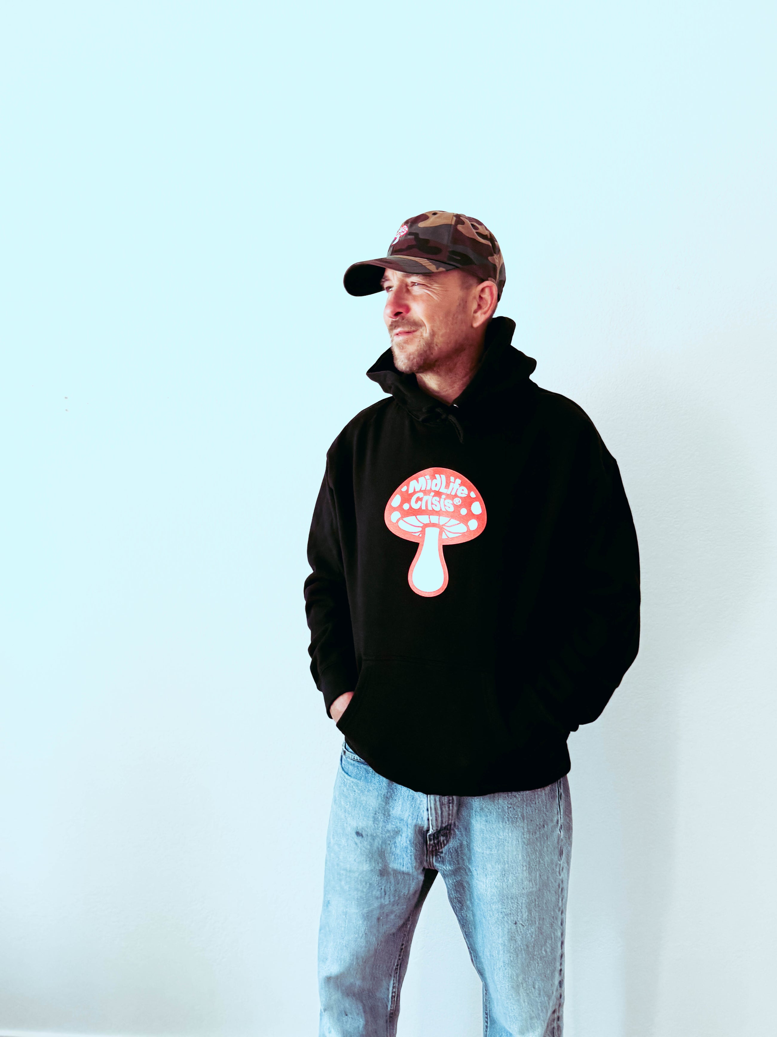 BIG Shroomin' Hoodie - Black