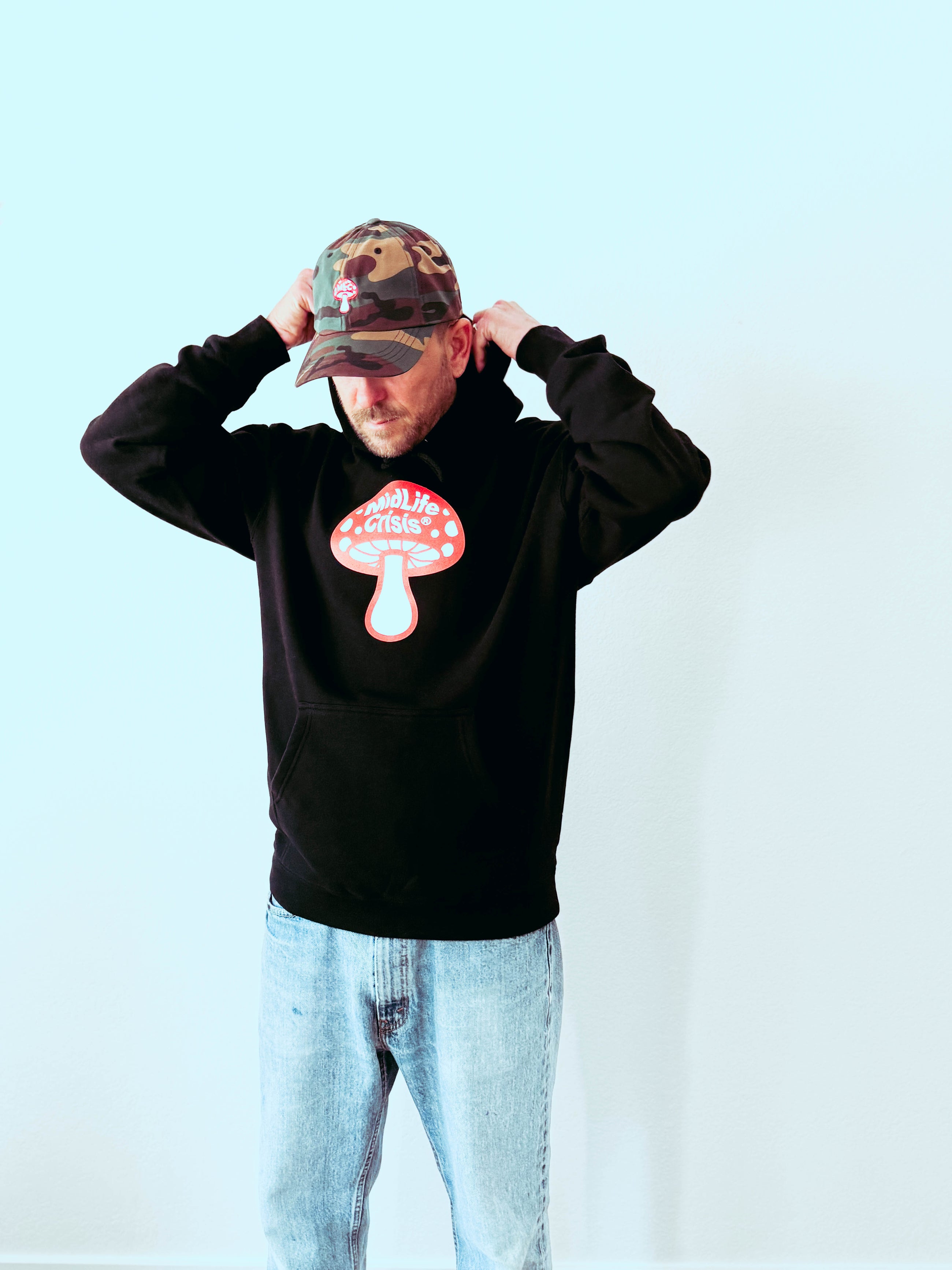 BIG Shroomin' Hoodie - Black