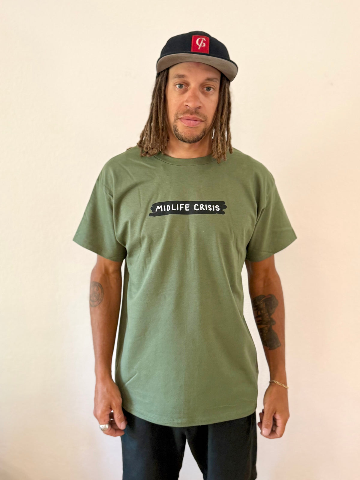 Scribble Tee - Olive
