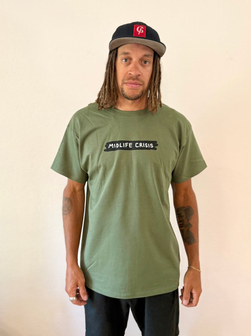 Scribble Tee - Olive