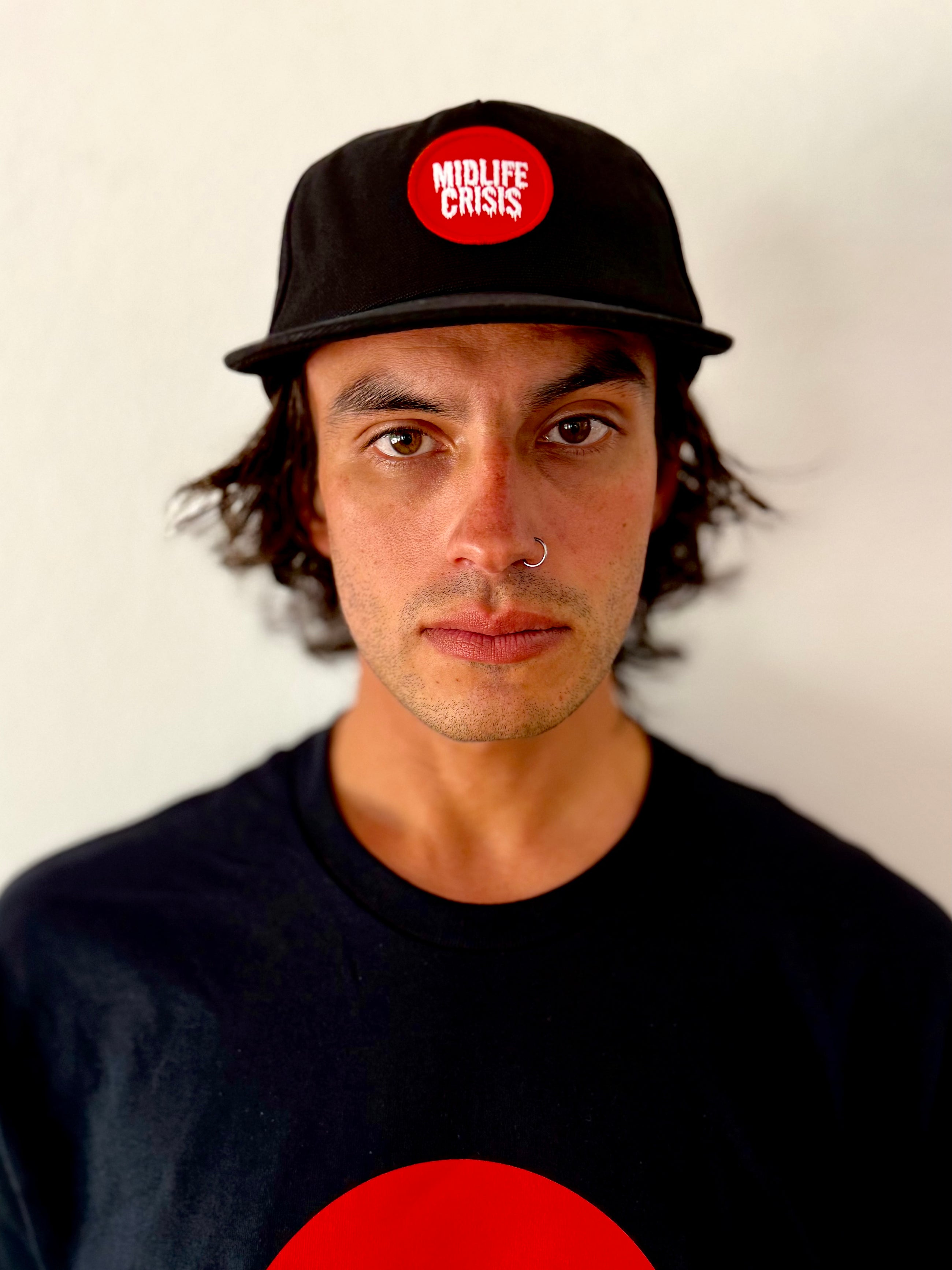 Drip 5 Panel Cap - Black