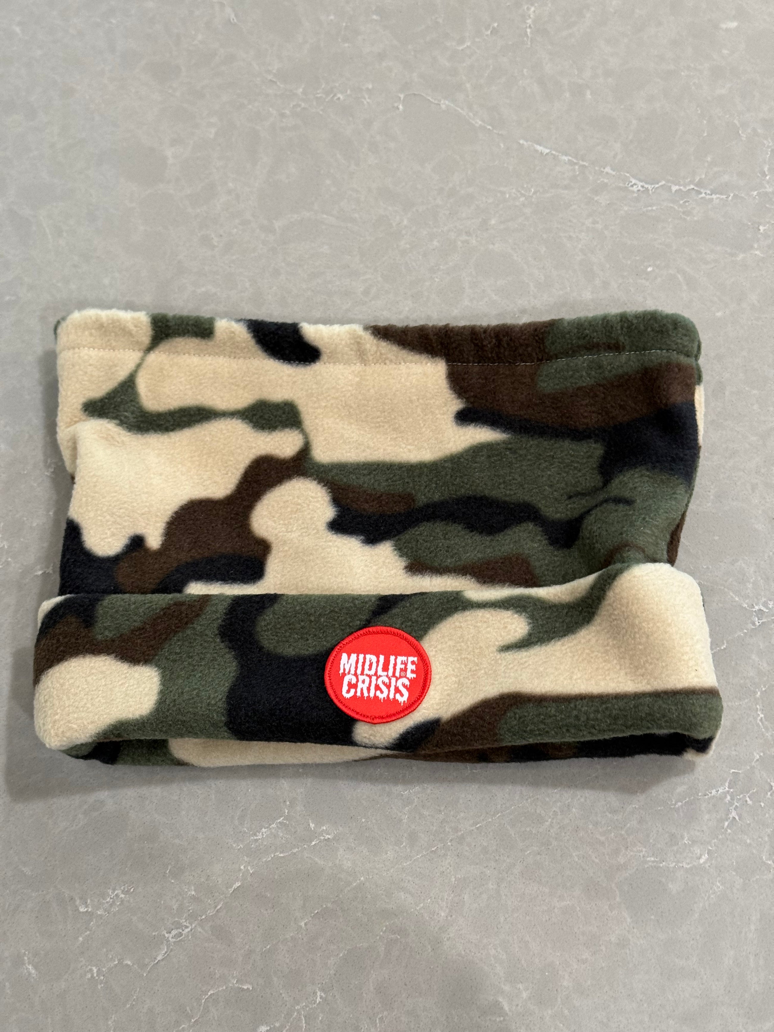 Handmade Camo Fleece Beanie/Neck Gaiter