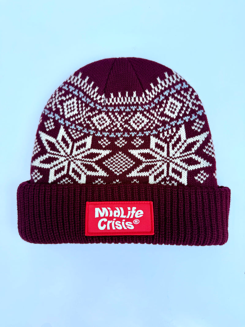 Block Beanie - Snowflake