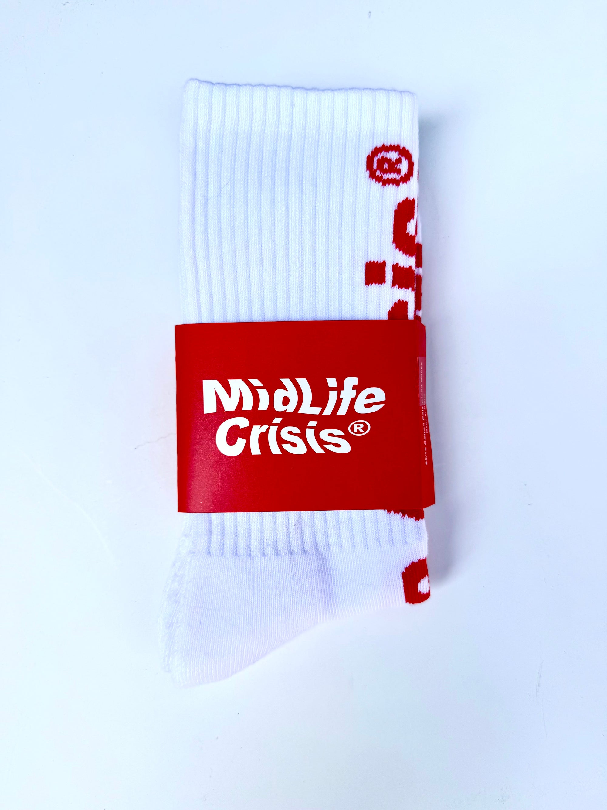 Reverse Sock - White