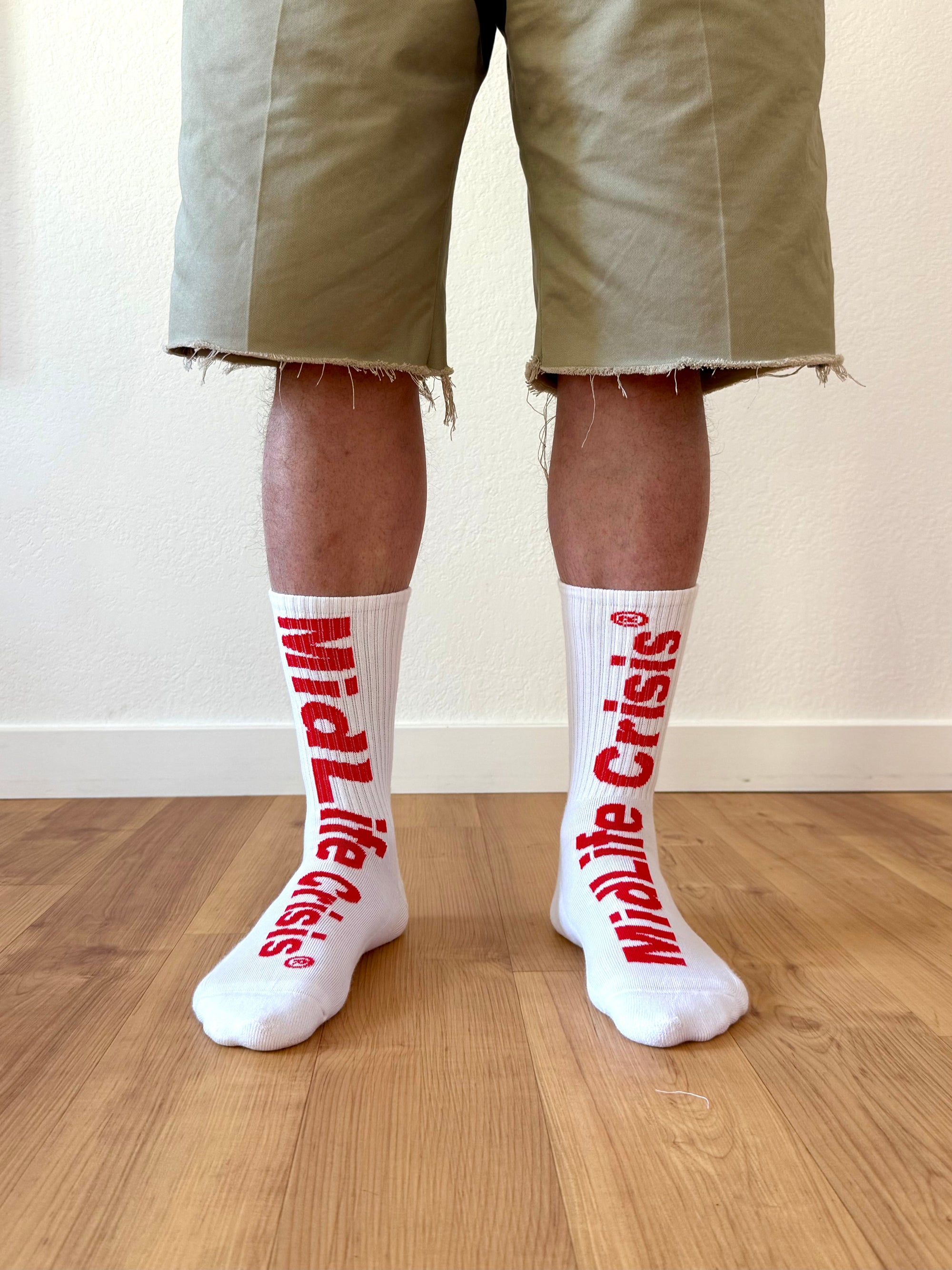 Reverse Sock - White
