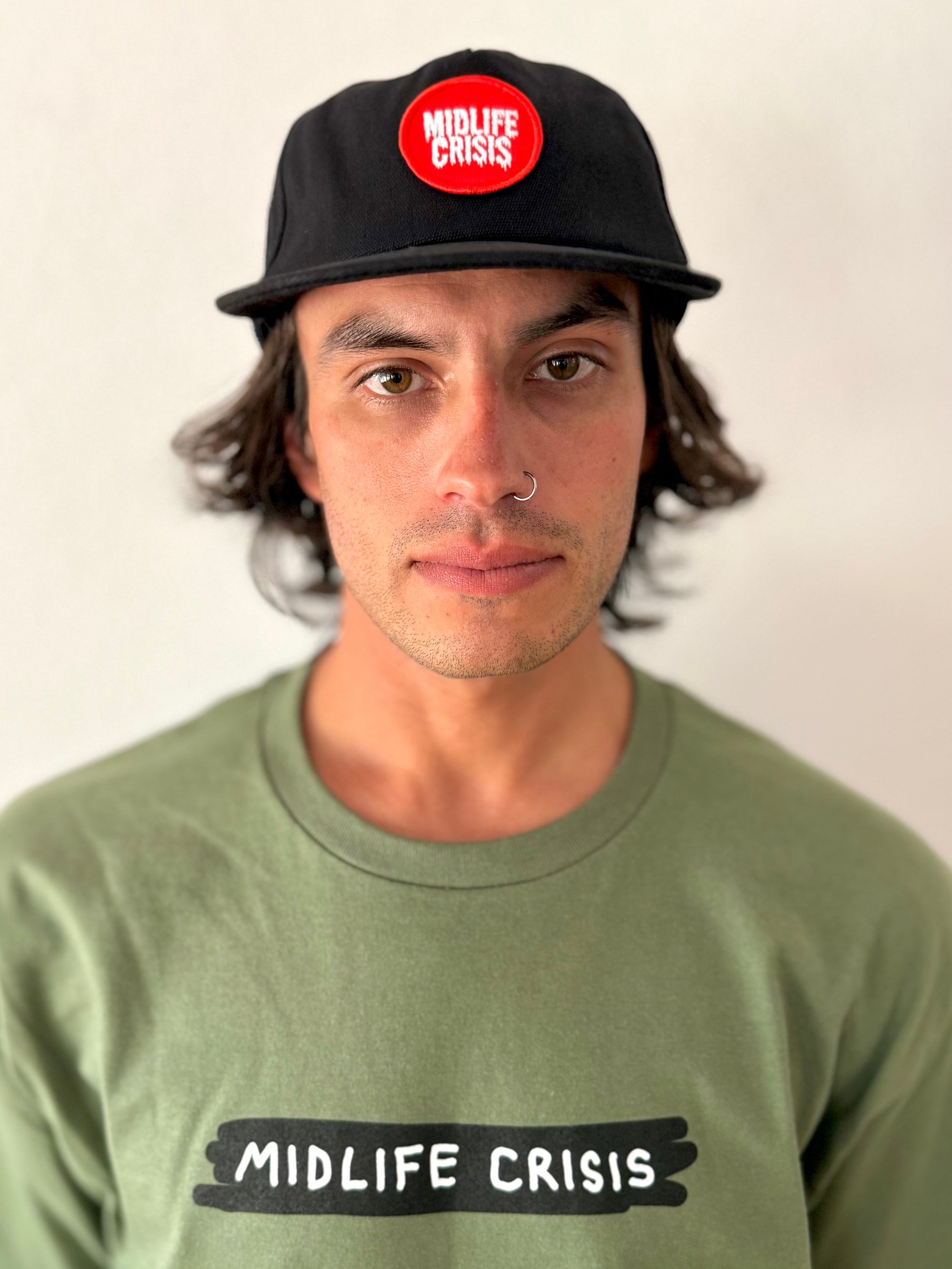 Drip 5 Panel Cap - Black