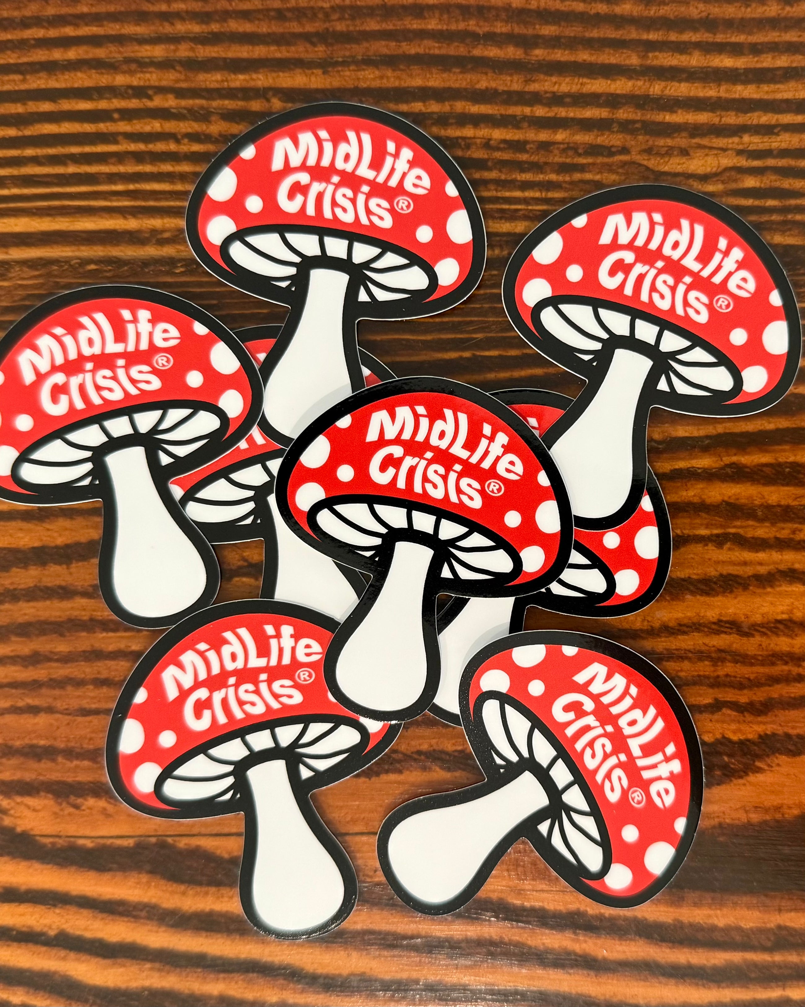 Shroomin’ Stickers (5stickers) 2.5”x2.25