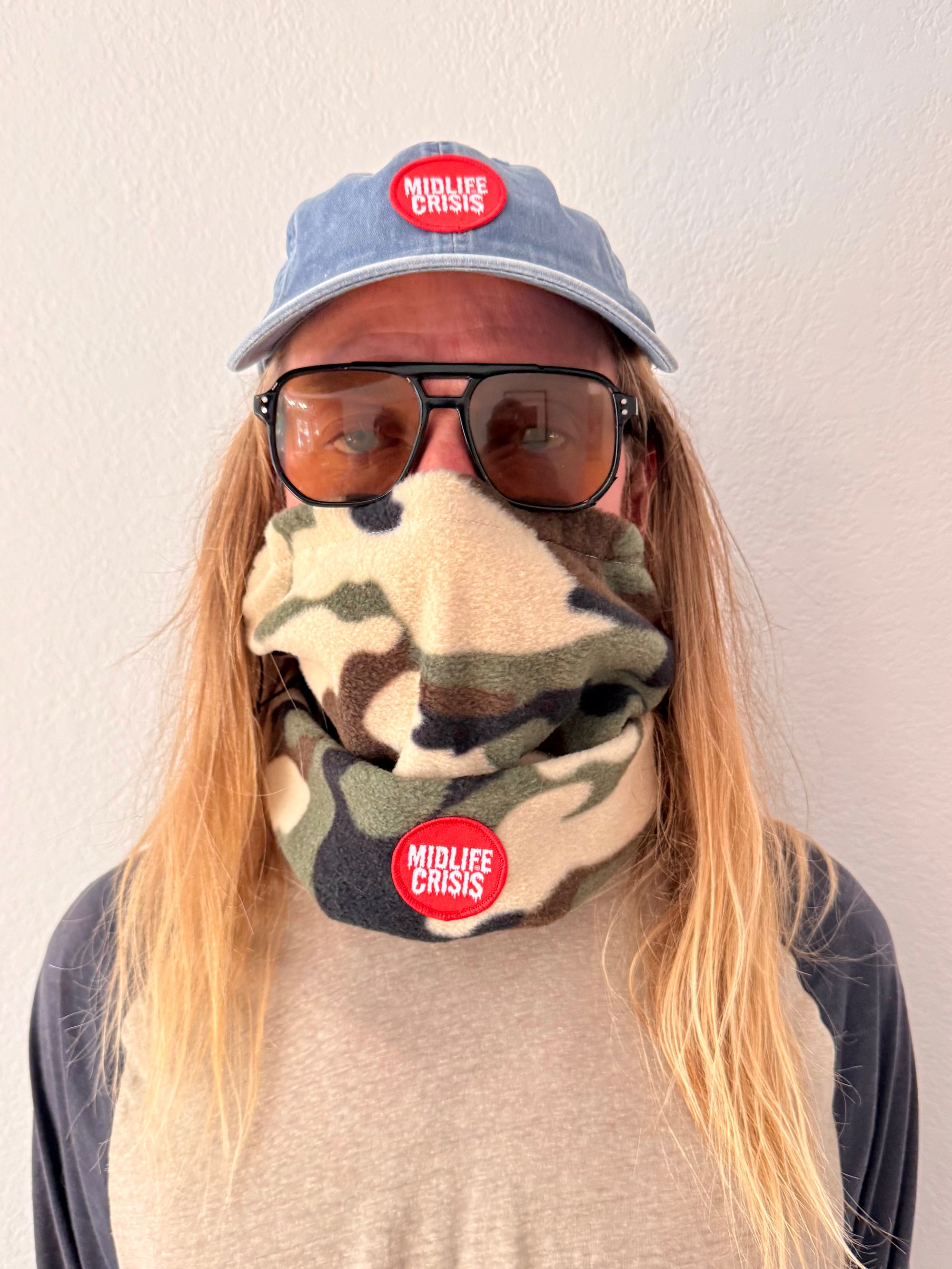 Handmade Camo Fleece Beanie/Neck Gaiter