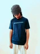 Crooked Tee - Navy
