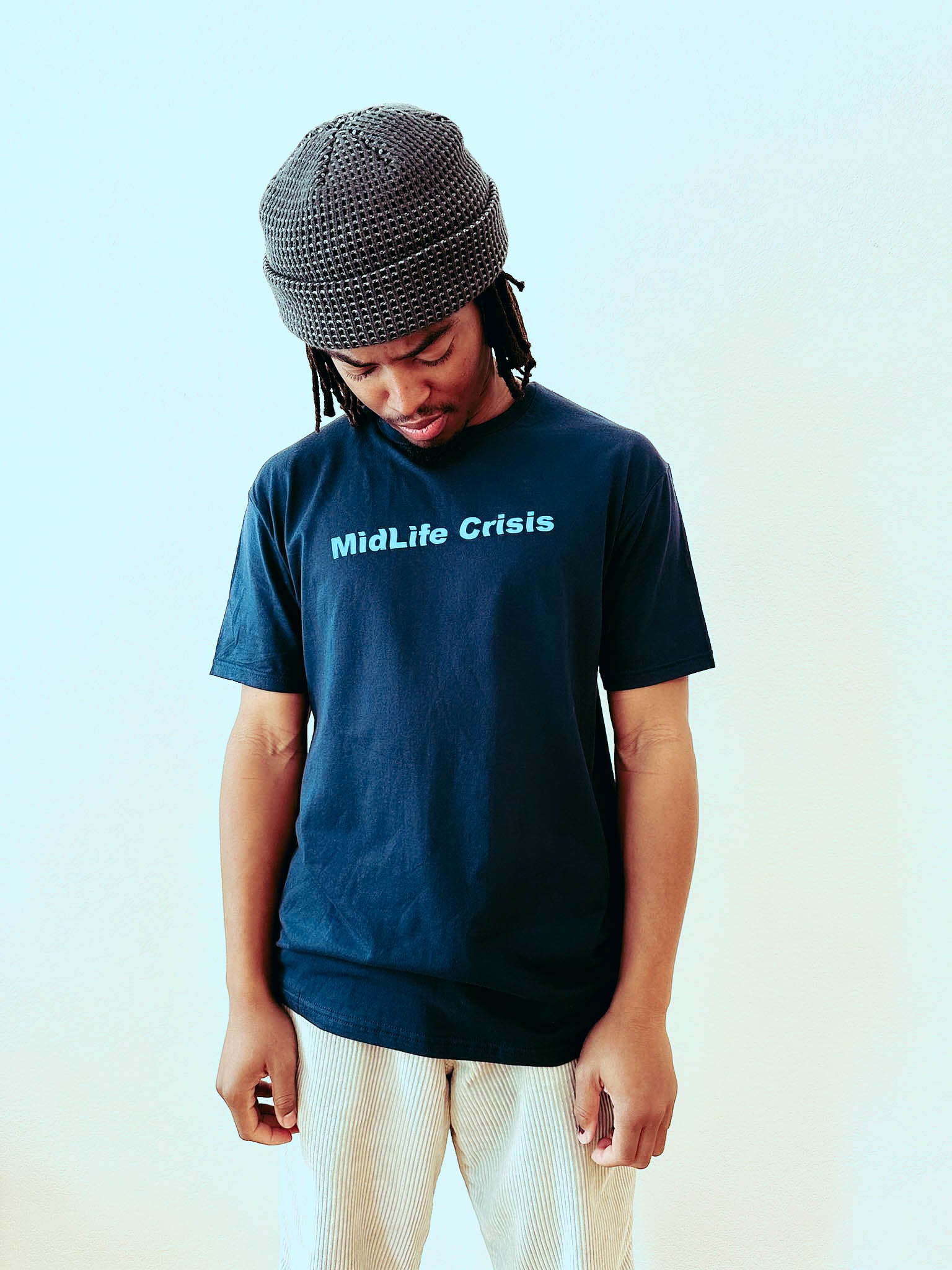 Crooked Tee - Navy