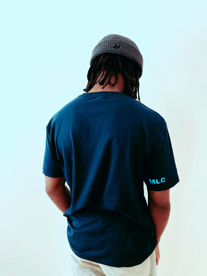 Crooked Tee - Navy