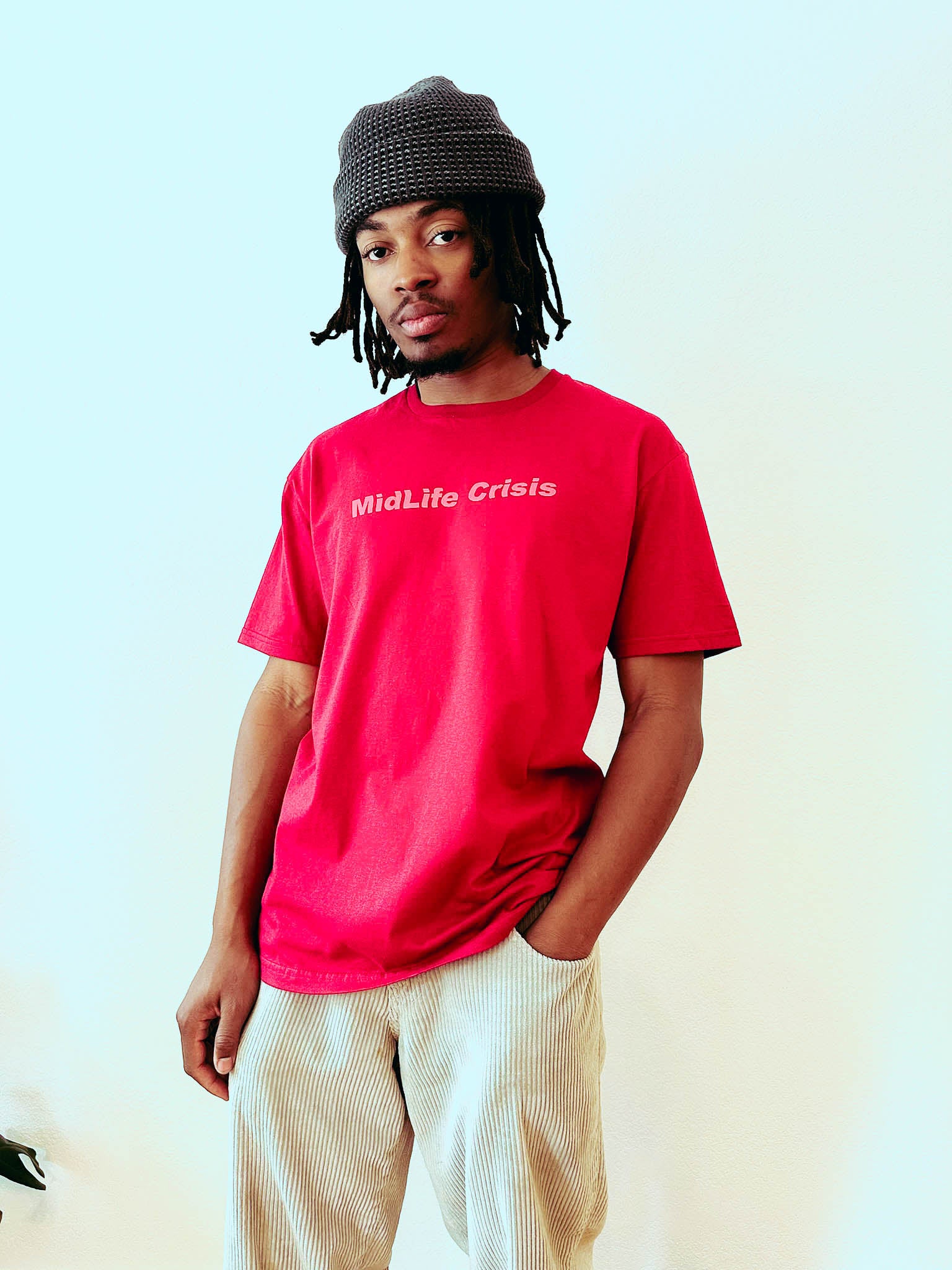 Crooked Tee - Red