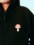 Shroomin' Zipup Hoodie - Black