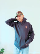 Shroomin' Zipup Hoodie - Navy
