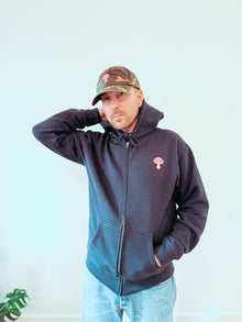 Shroomin' Zipup Hoodie - Navy