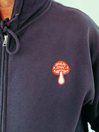 Shroomin' Zipup Hoodie - Navy