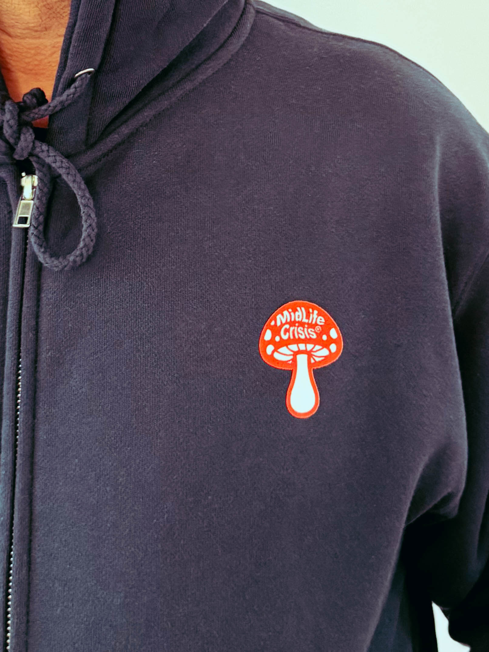 Shroomin' Zipup Hoodie - Navy