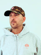 Shroomin' Zipup Hoodie - Light Heather