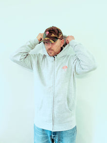 Shroomin' Zipup Hoodie - Light Heather