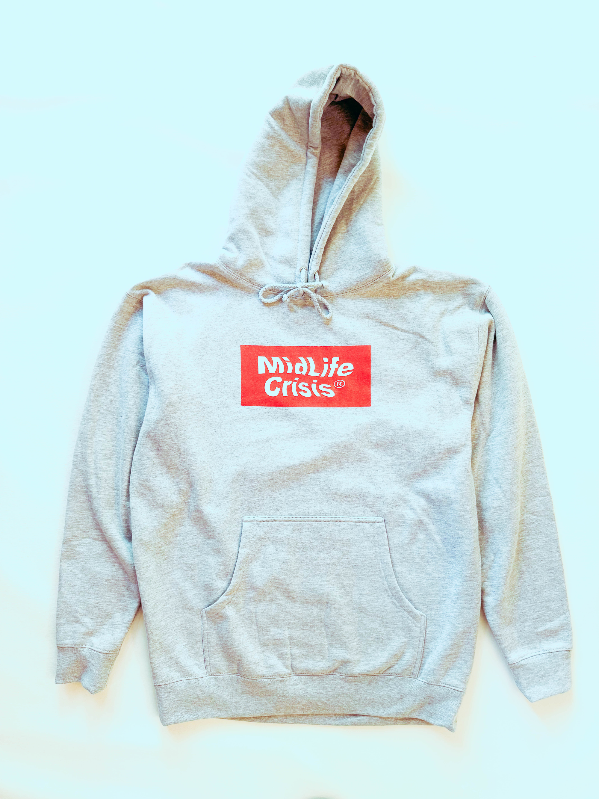 Block Hoodie - Light Heather