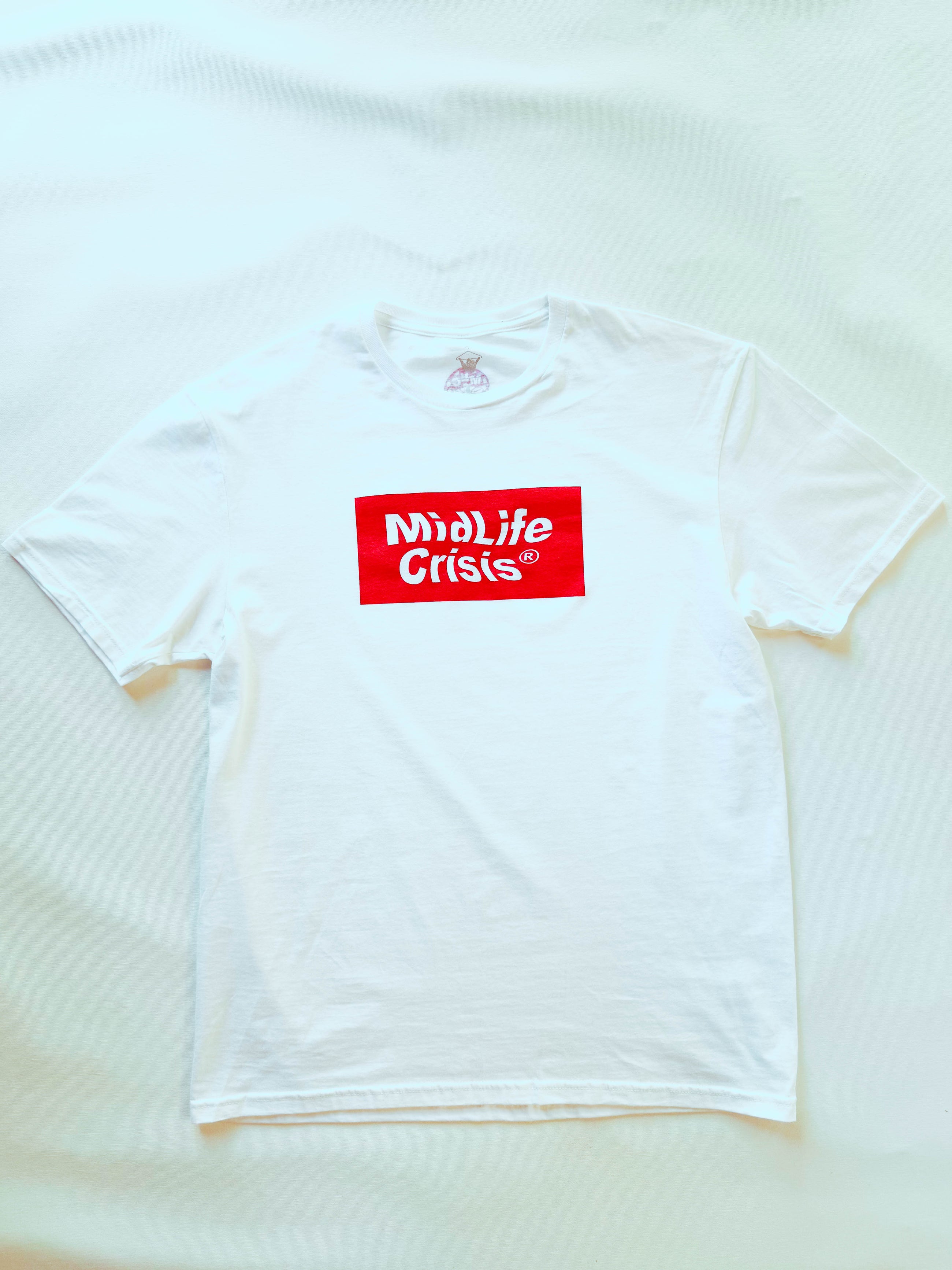 Block Tee - White