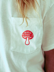 Shroomin' Pocket Tee - White