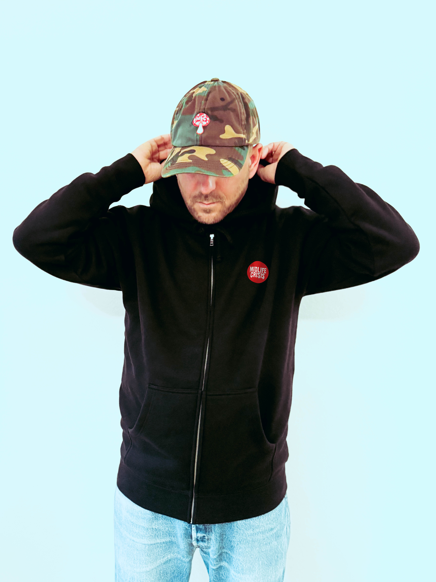 Drip Zip Hoodie - Black