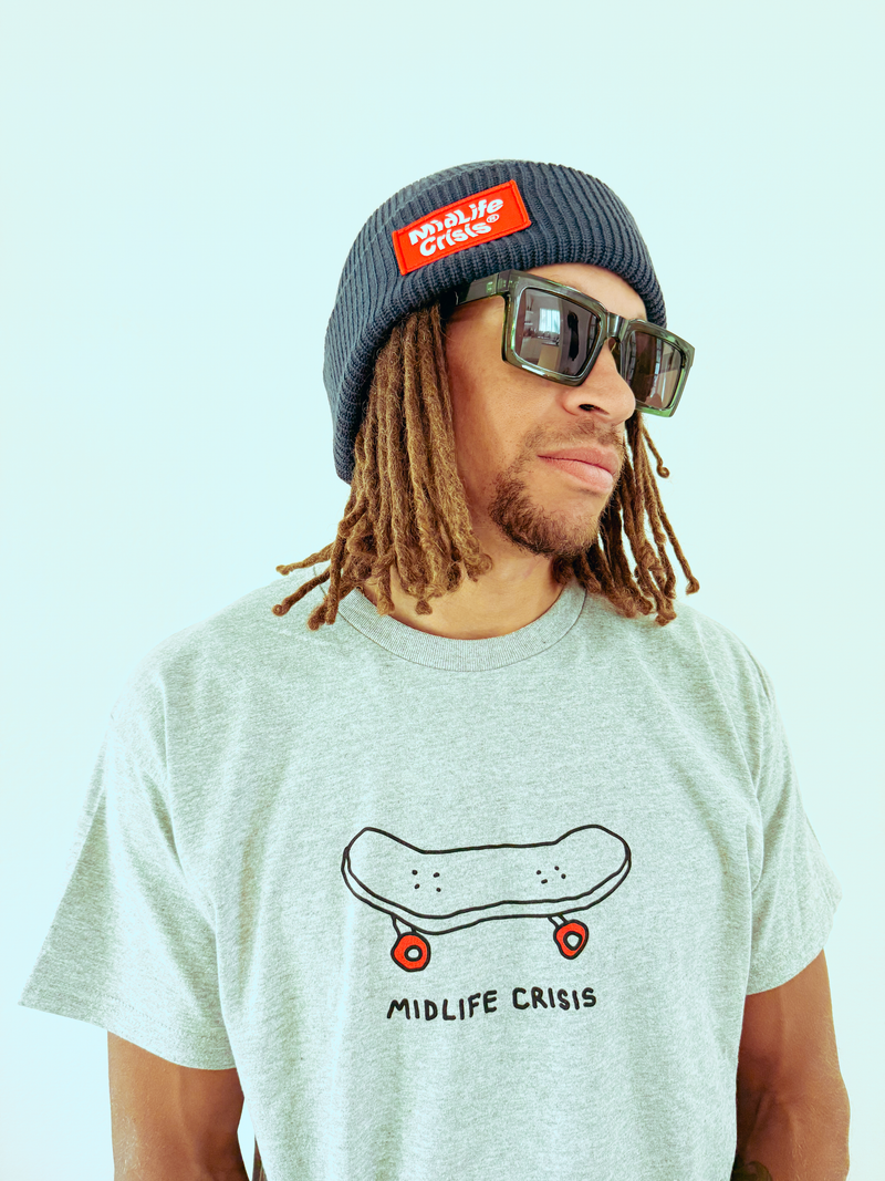 Block Beanie - Navy
