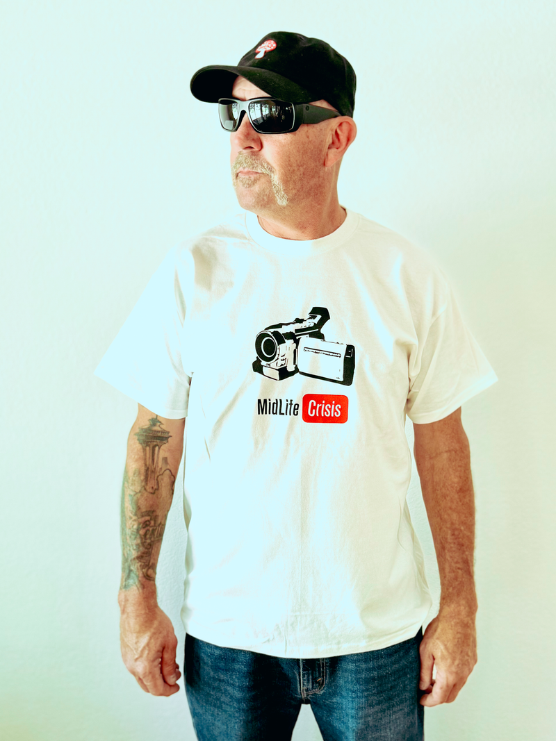 Dad Cam Tee - White