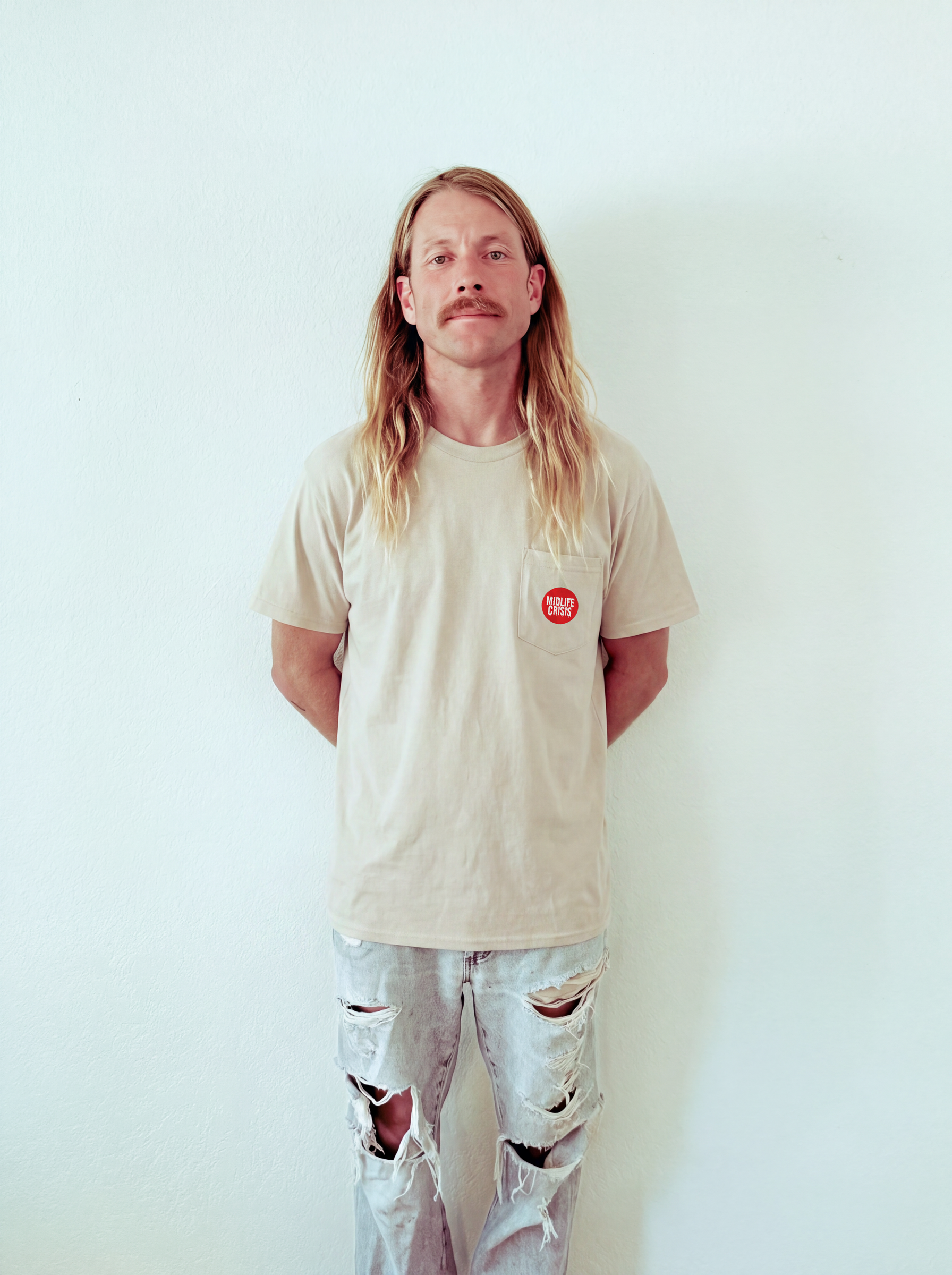 Drip Pocket Tee - Sand