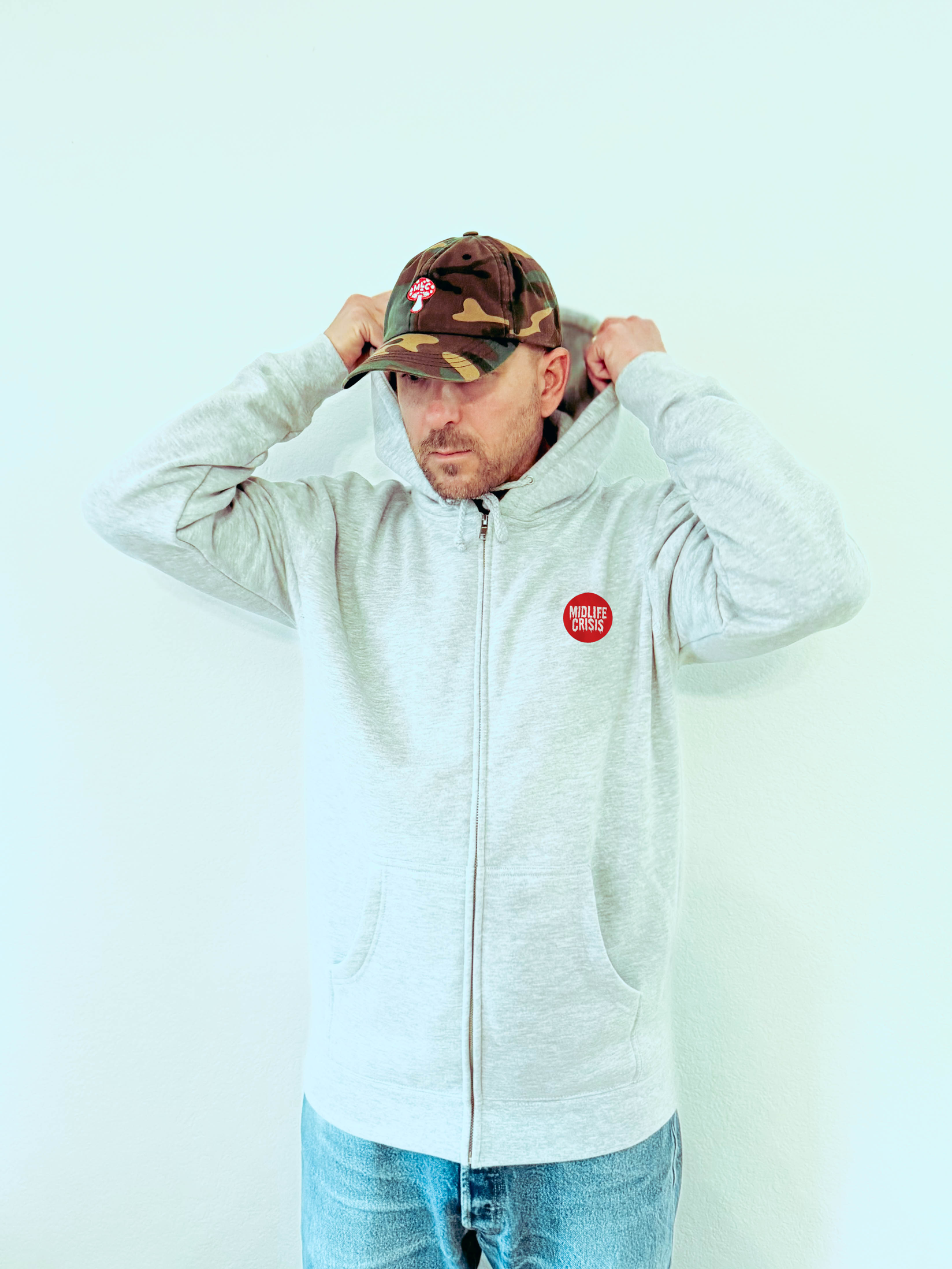 Drip Zip Hoodie - Heather