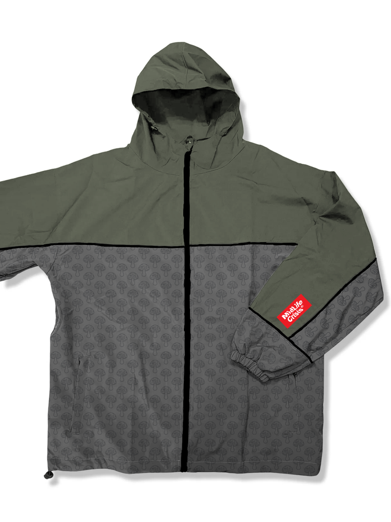 Shroomin Snowboard Jacket - Olive / Grey