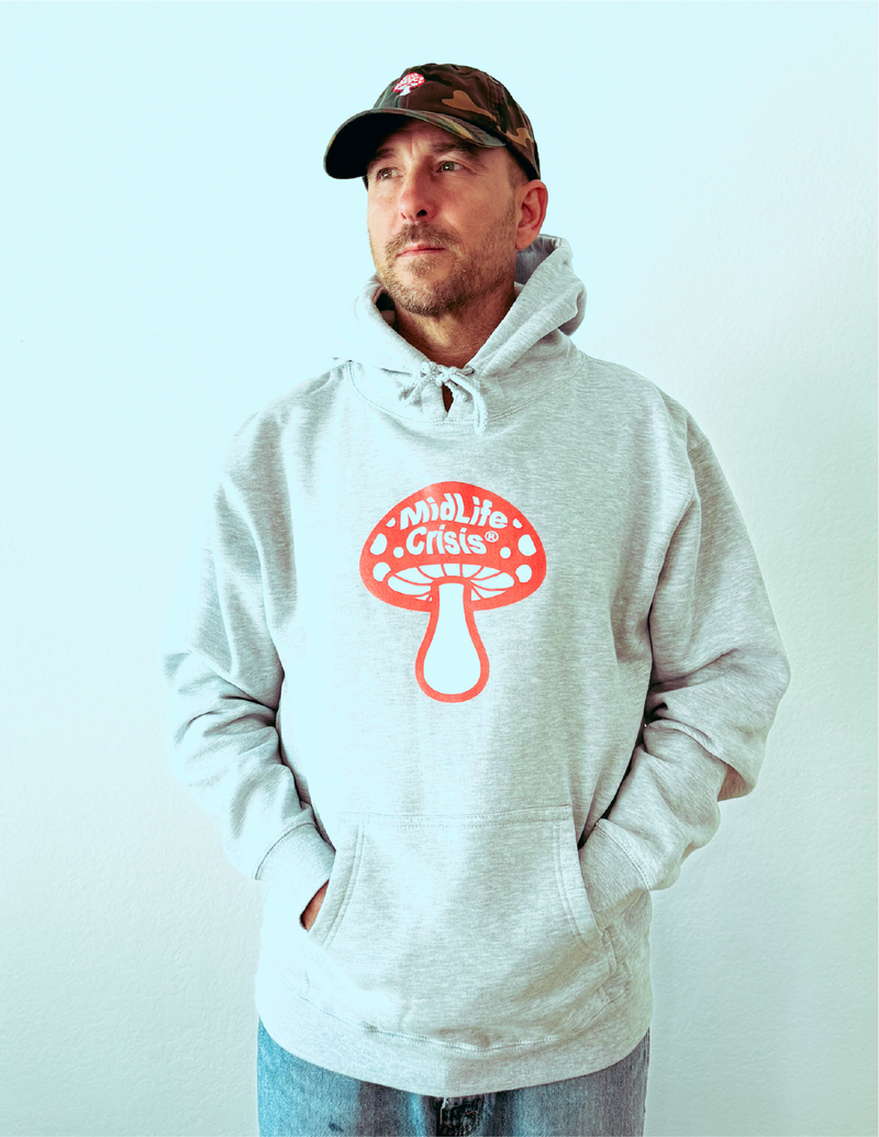 BIG Shroomin' Hoodie - Light Heather