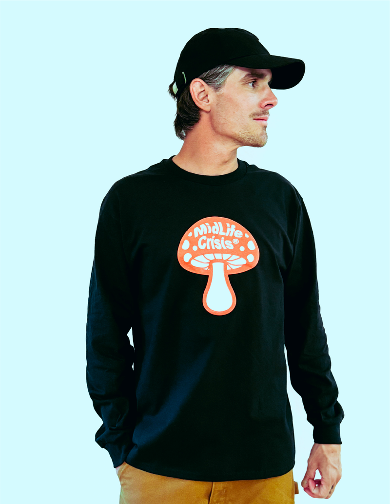 BIG Shroomin' Long Sleeve - Black
