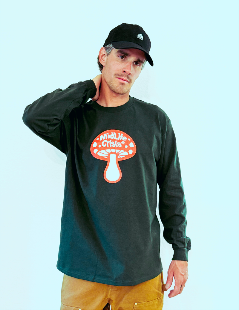 BIG Shroomin' Long Sleeve - Forest Green
