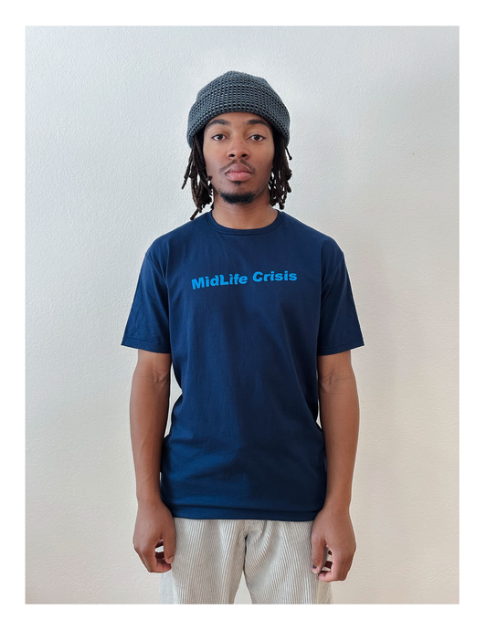 Crooked Tee - Navy