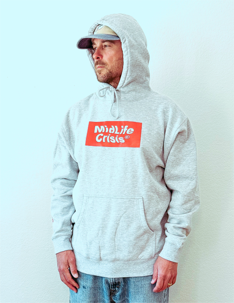 Block Hoodie - Light Heather