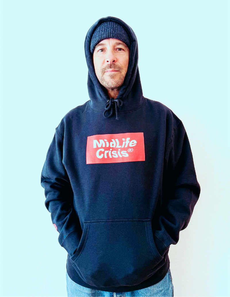 Block Hoodie - Navy