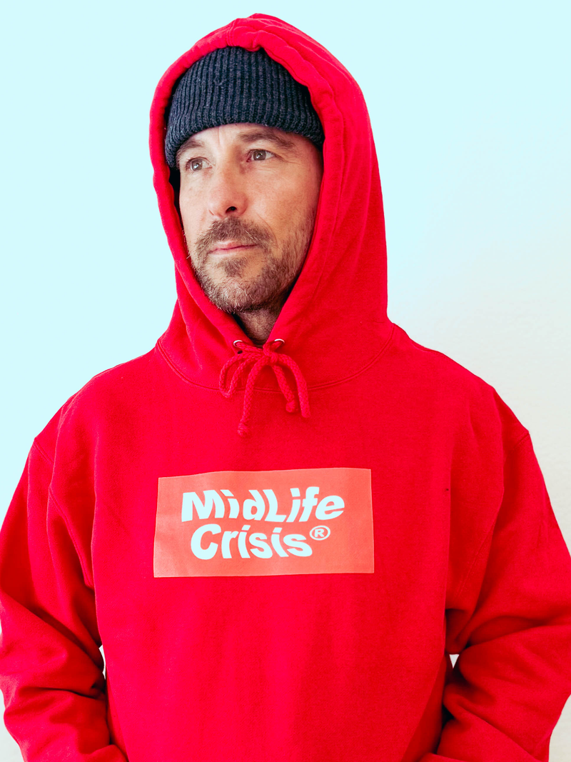 Block Hoodie - Red