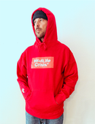 Block Hoodie - Red
